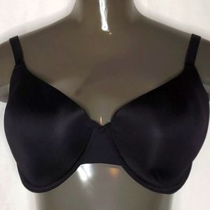 NWOT FRUIT OF THE LOOM Underwire Back-Closure Adjustable-Strap Black Brassiere